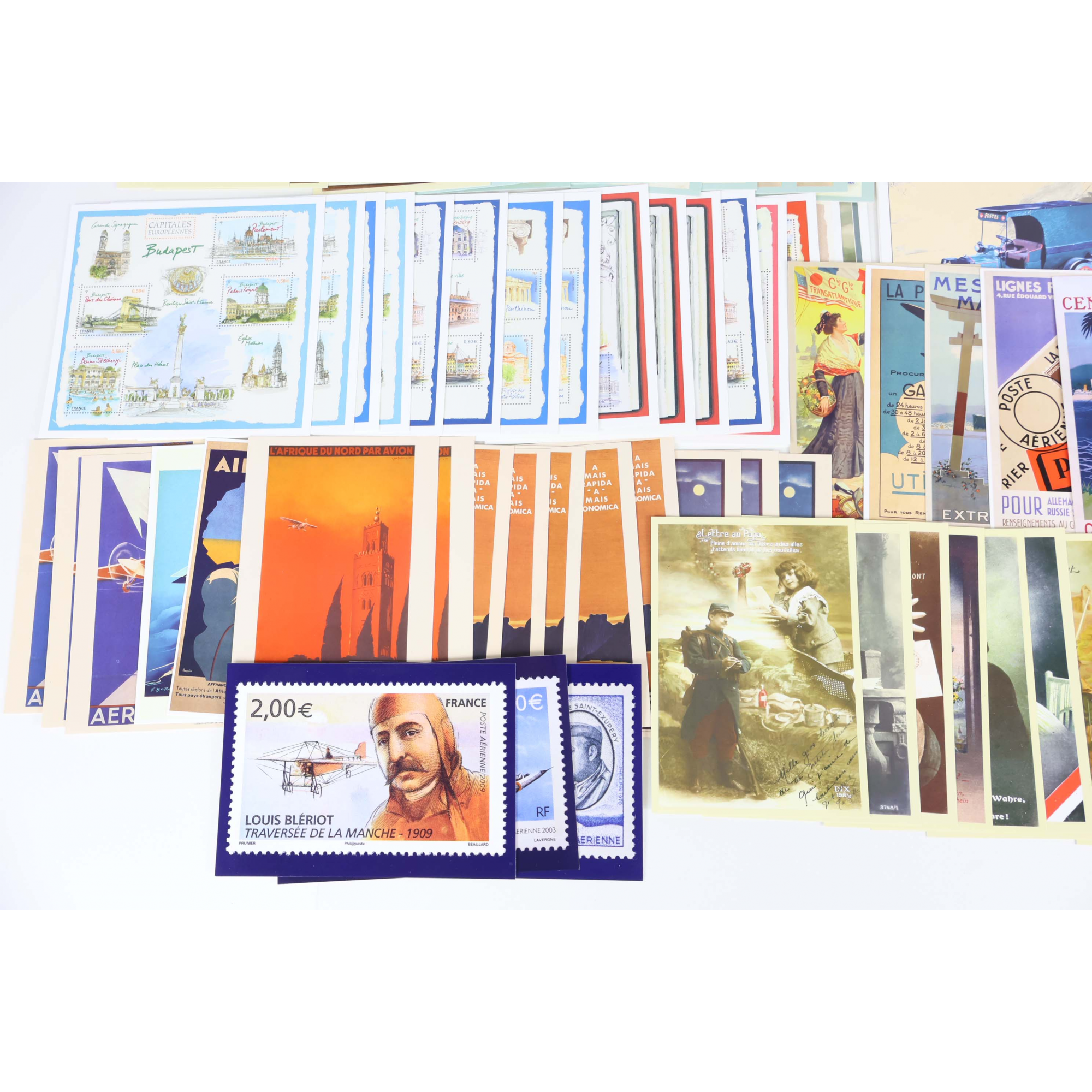 LOT DE 100 CARTES POSTALES POUR LE MONDE PRÉ-AFFRANCHIES, À VALIDITÉ PERMANENTE