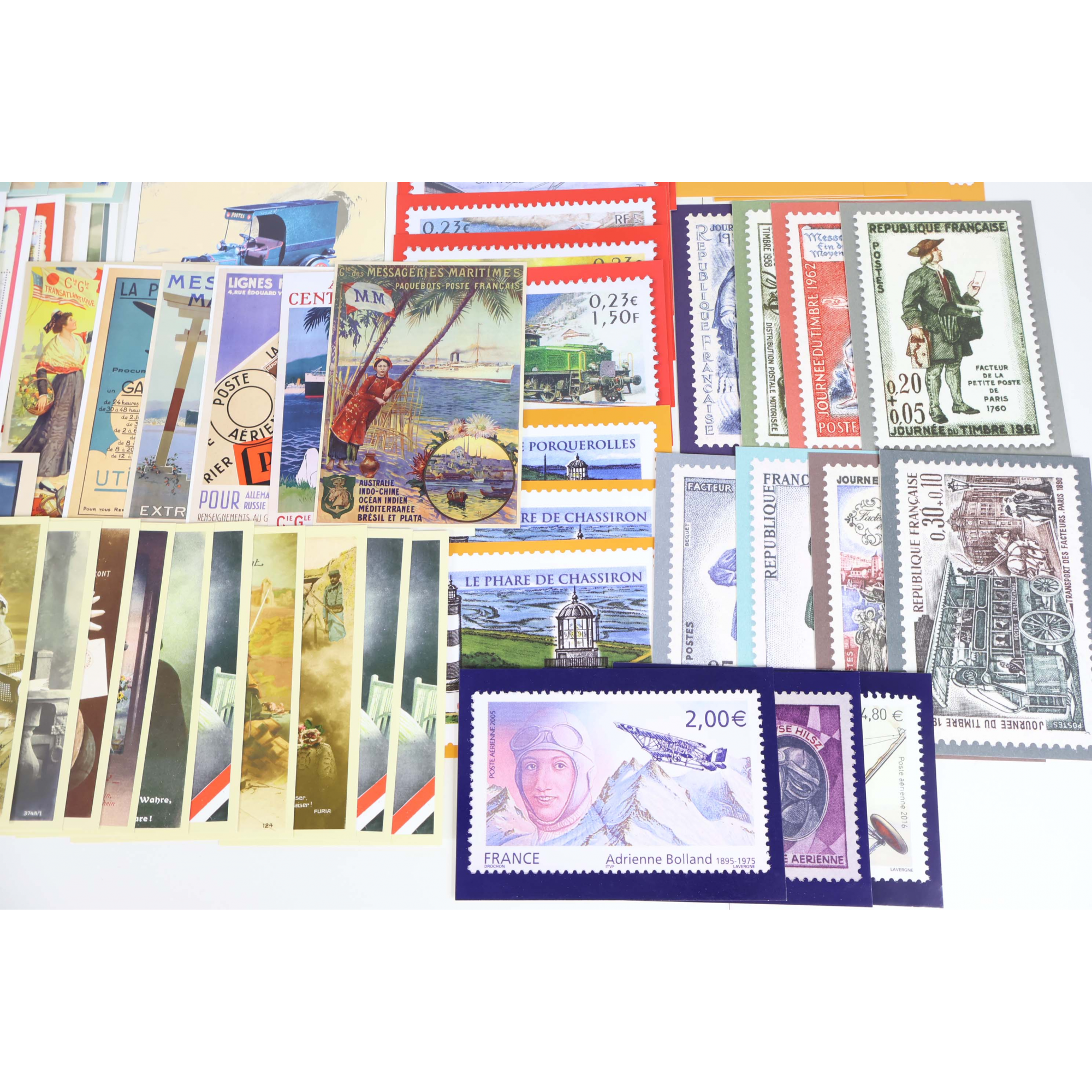 LOT DE 100 CARTES POSTALES POUR LE MONDE PRÉ-AFFRANCHIES, À VALIDITÉ PERMANENTE