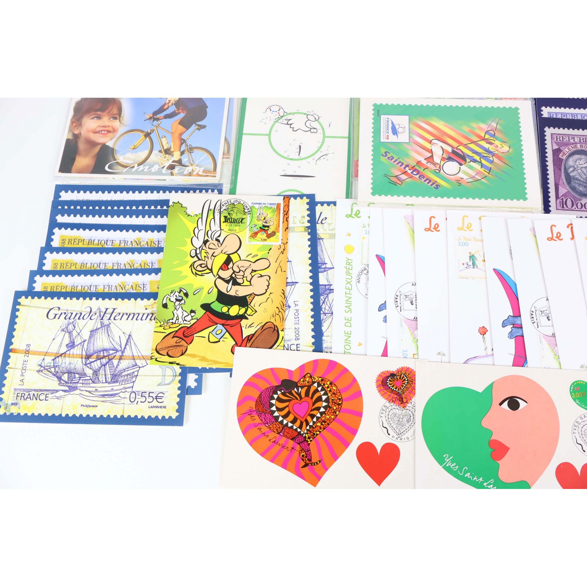 LOT DE 100 CARTES POSTALES PRÉ-AFFRANCHIES POUR LE MONDE, À VALIDITÉ PERMANENTE