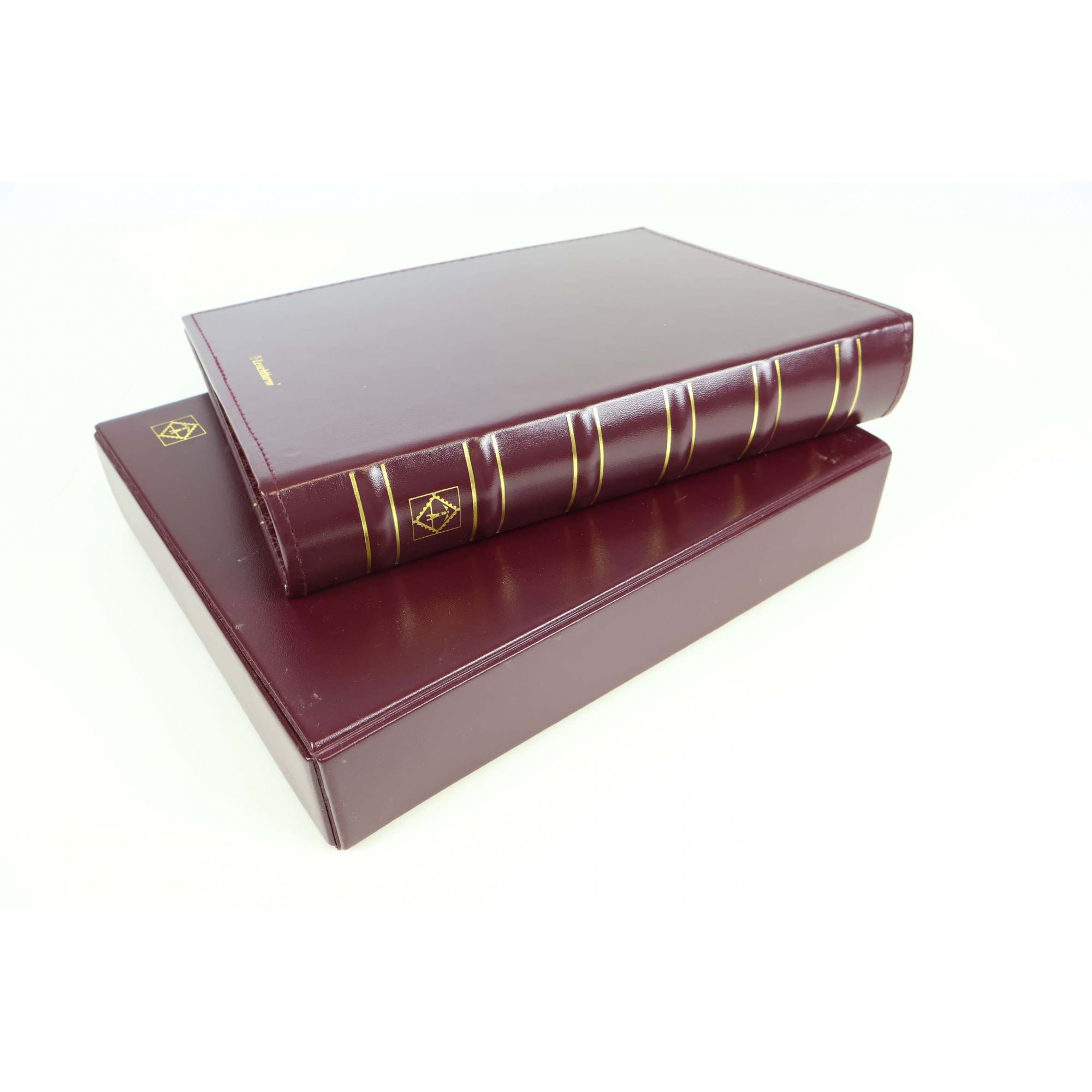 LOT DE 2 RELIURES À ANNEAUX LEUCHTTURM PETIT FORMAT AVEC ÉTUIS DE PROTECTION
