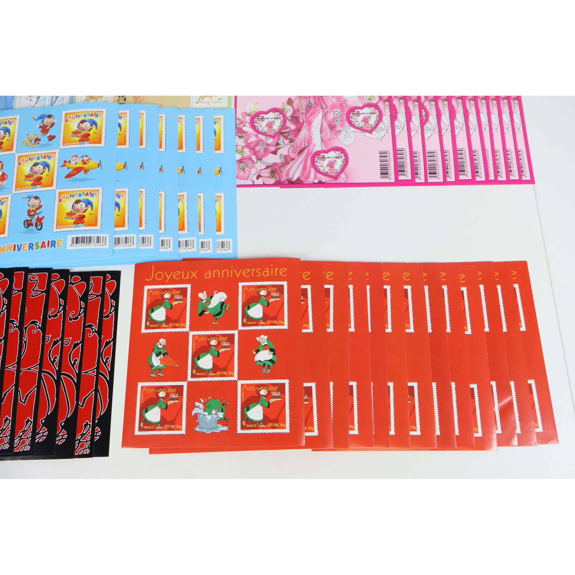 LOT 350 TIMBRES À VALIDITÉ PERMANENTE FRANCE POUR AFFRANCHIR LETTRES 20G
