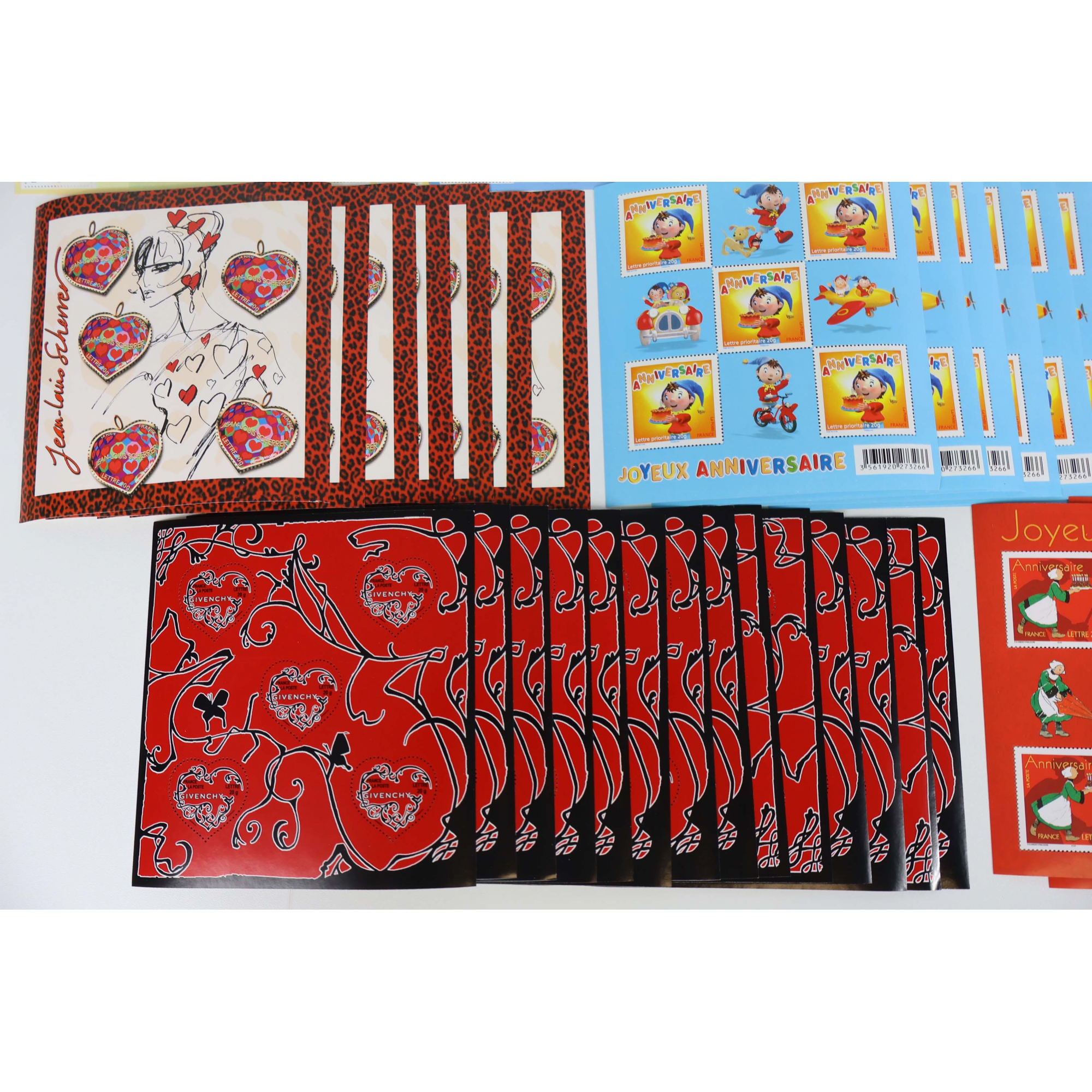 LOT 350 TIMBRES À VALIDITÉ PERMANENTE FRANCE POUR AFFRANCHIR LETTRES 20G
