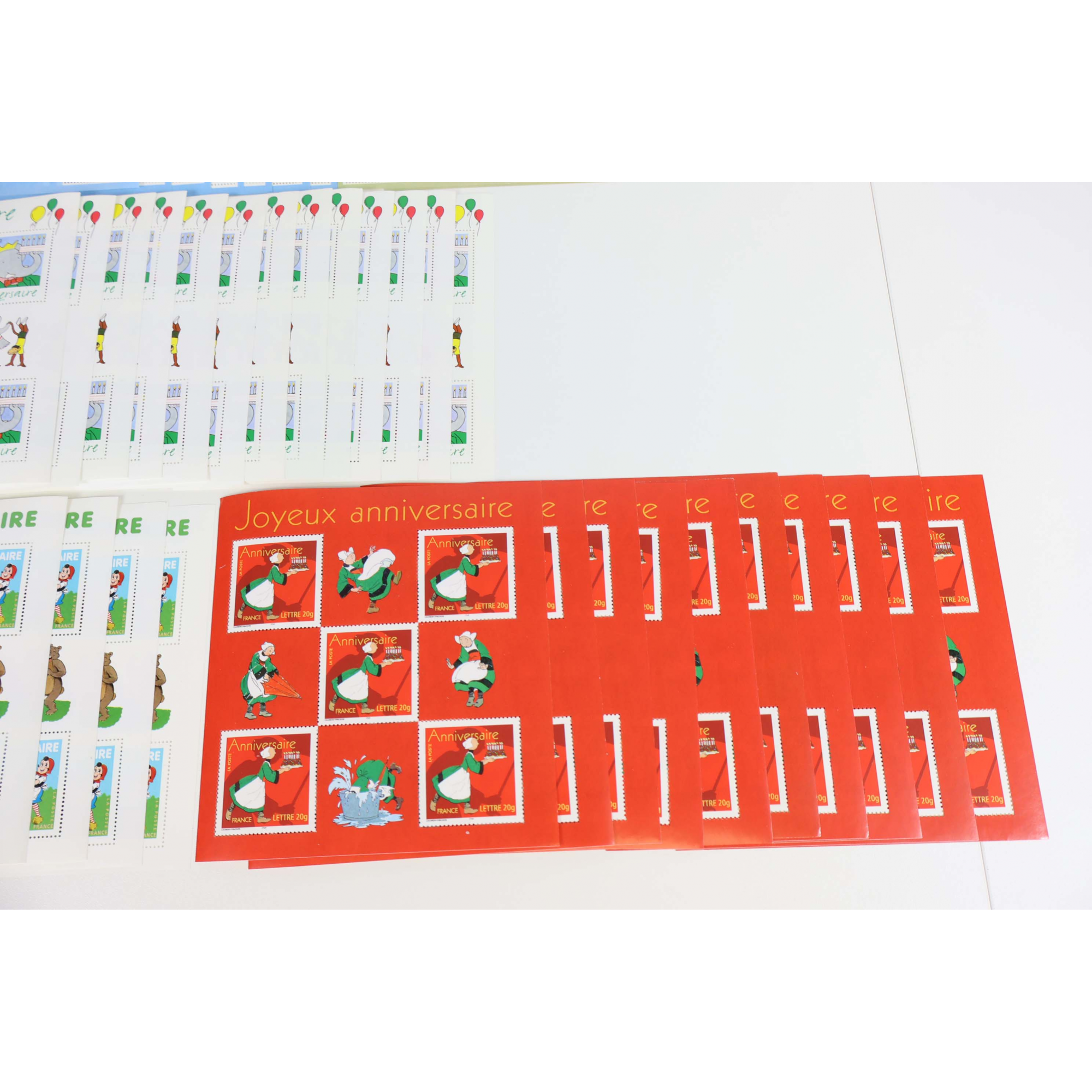 LOT 340 TIMBRES À VALIDITÉ PERMANENTE FRANCE POUR AFFRANCHIR LETTRES 20G