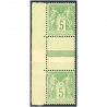 TYPE SAGE PAIRE VERTICALE N°106a TIMBRE DE FRANCE 5c VERT-JAUNE COTE 210€