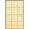 TYPE SAGE BLOC DE 9 TIMBRES DE FRANCE NEUFS** N°106a FRANCE 5c VERT-JAUNE COTE 600€