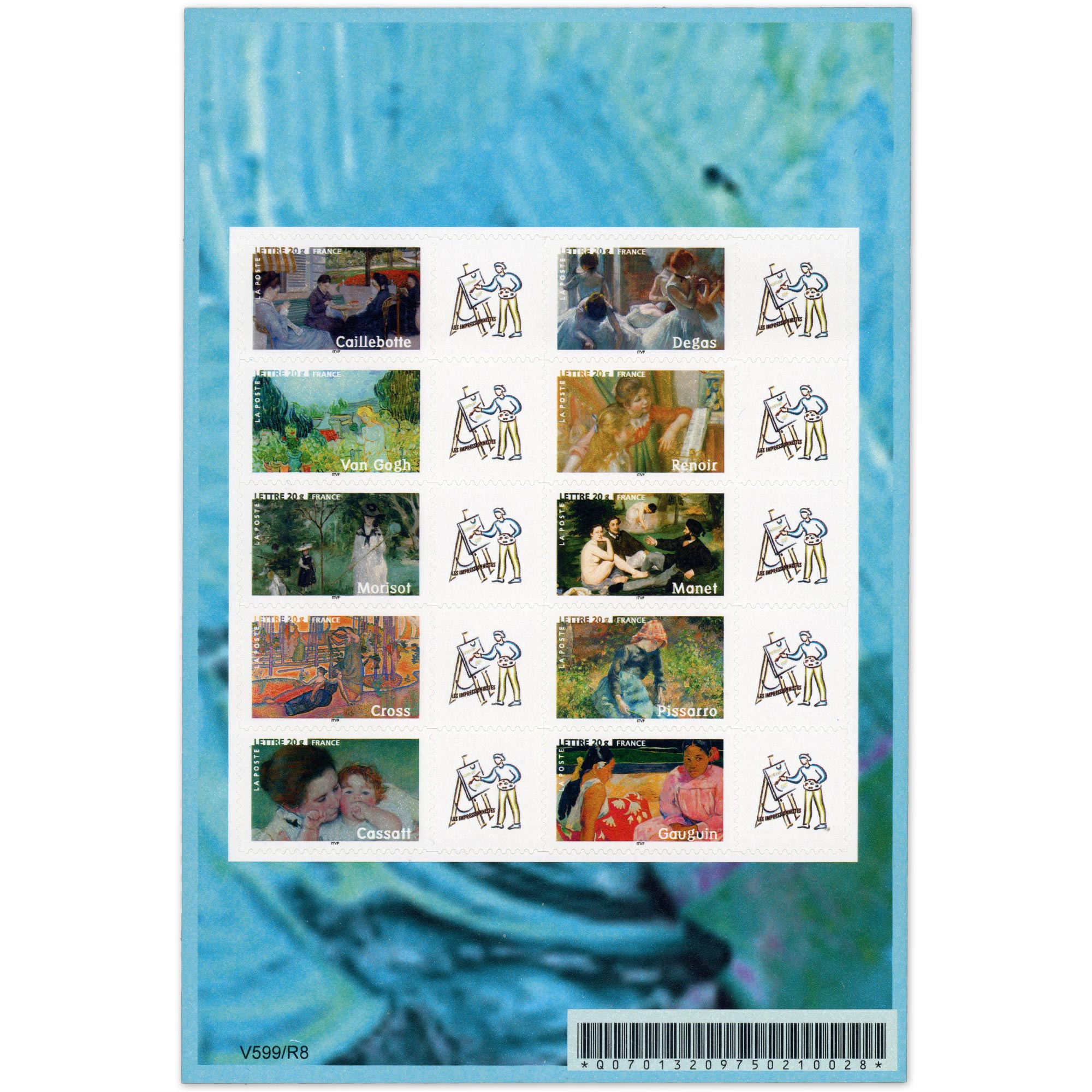 FEUILLE PERSONNALISÉE N°F3866B TIMBRES DE FRANCE NEUFS AUTOADHÉSIFS ANNÉE 2006