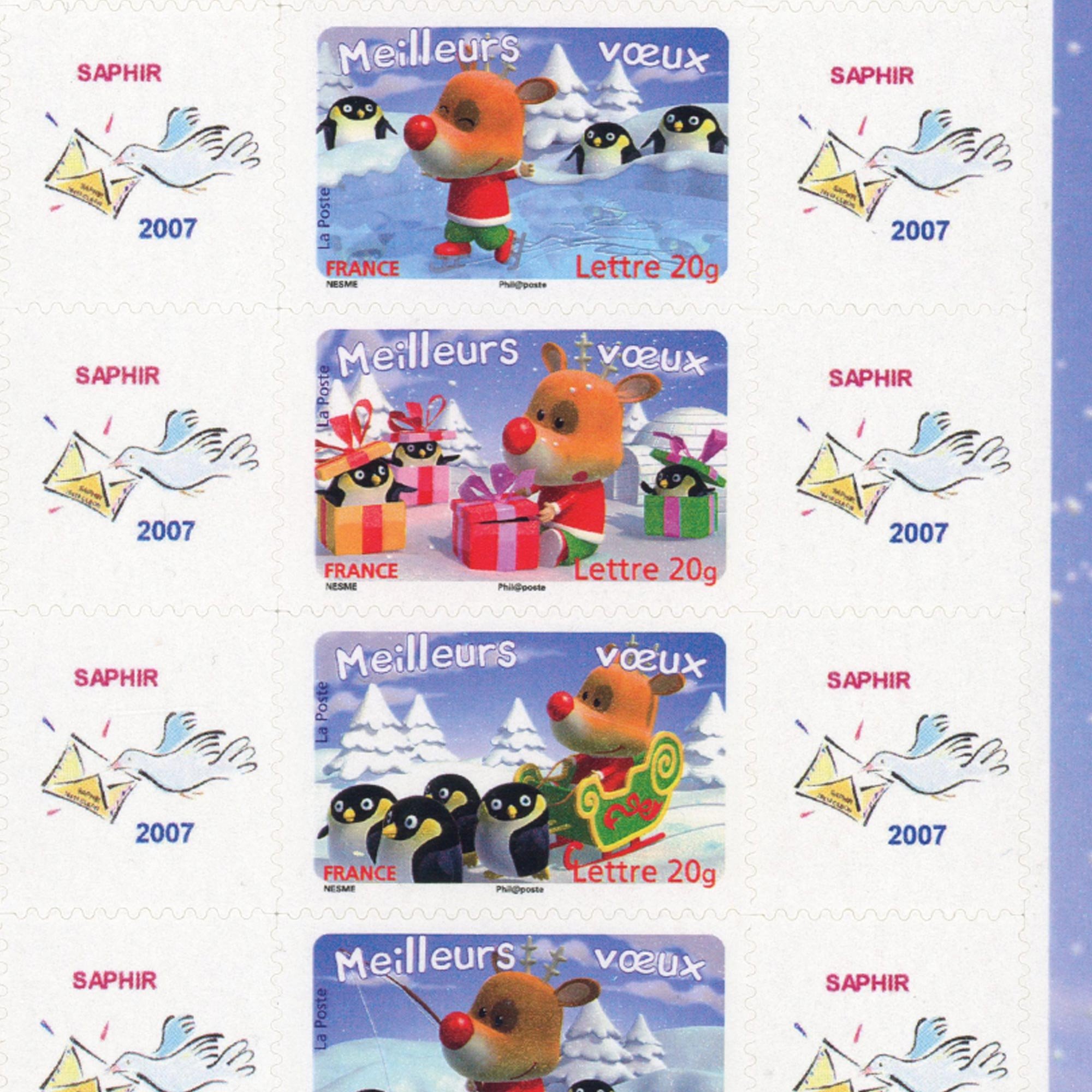 FEUILLE PERSONNALISÉE N°F3986B TIMBRES DE FRANCE NEUFS AUTOADHÉSIFS ANNÉE 2006