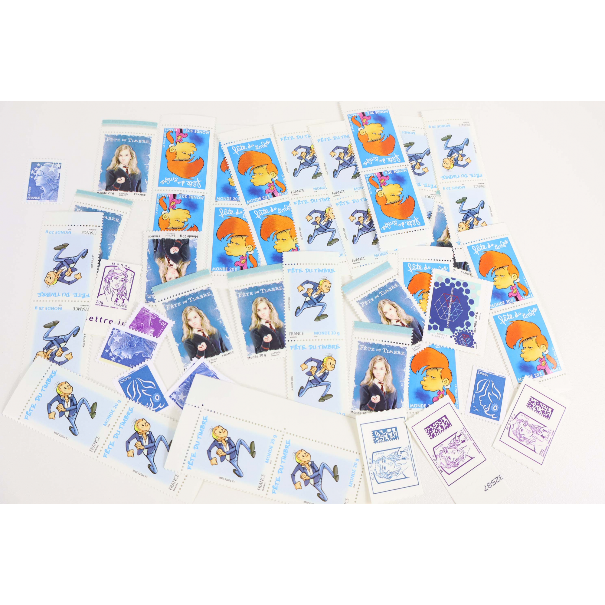LOT DE 50 TIMBRES VP LETTRES MONDE / EUROPE 20G - VALIDITÉS PERMANENTES