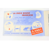 CARNET CROIX-ROUGE DE 1952 AVEC PUBLICITÉ TIMBRES DE FRANCE NEUFS** COTE 550€