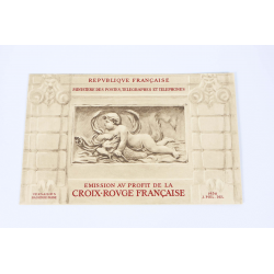 CARNET CROIX-ROUGE DE 1952 AVEC PUBLICITÉ TIMBRES DE FRANCE NEUFS** COTE 550€