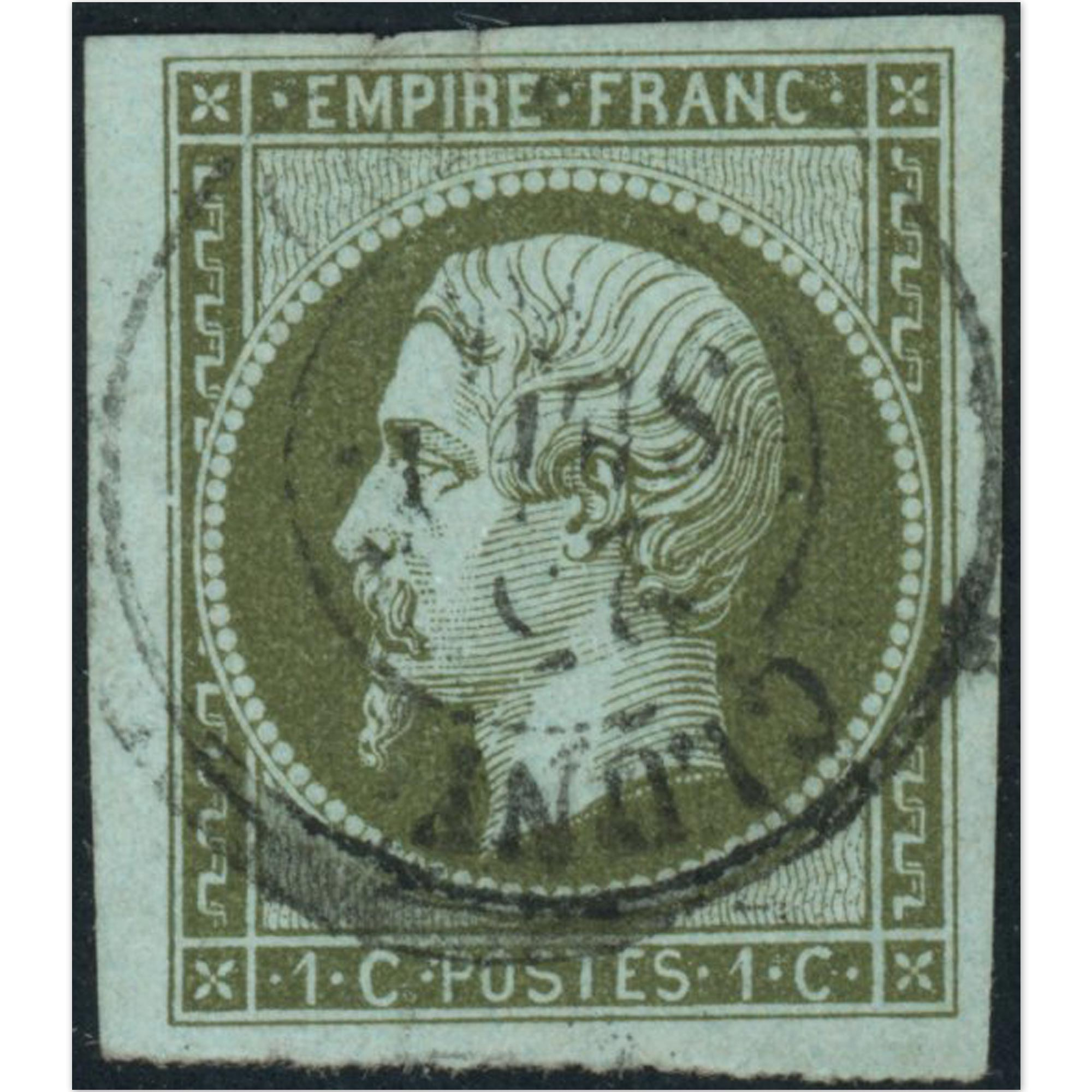 NAPOLÉON N°11 TIMBRE CLASSIQUE DE FRANCE OBLITÉRÉ AVEC BELLES MARGES, COTE 90€