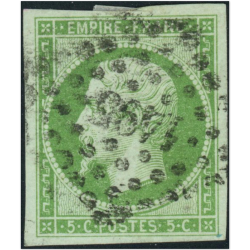 NAPOLÉON N°12 TIMBRE CLASSIQUE DE FRANCE OBLITÉRÉ AVEC BELLES MARGES, COTE 100€
