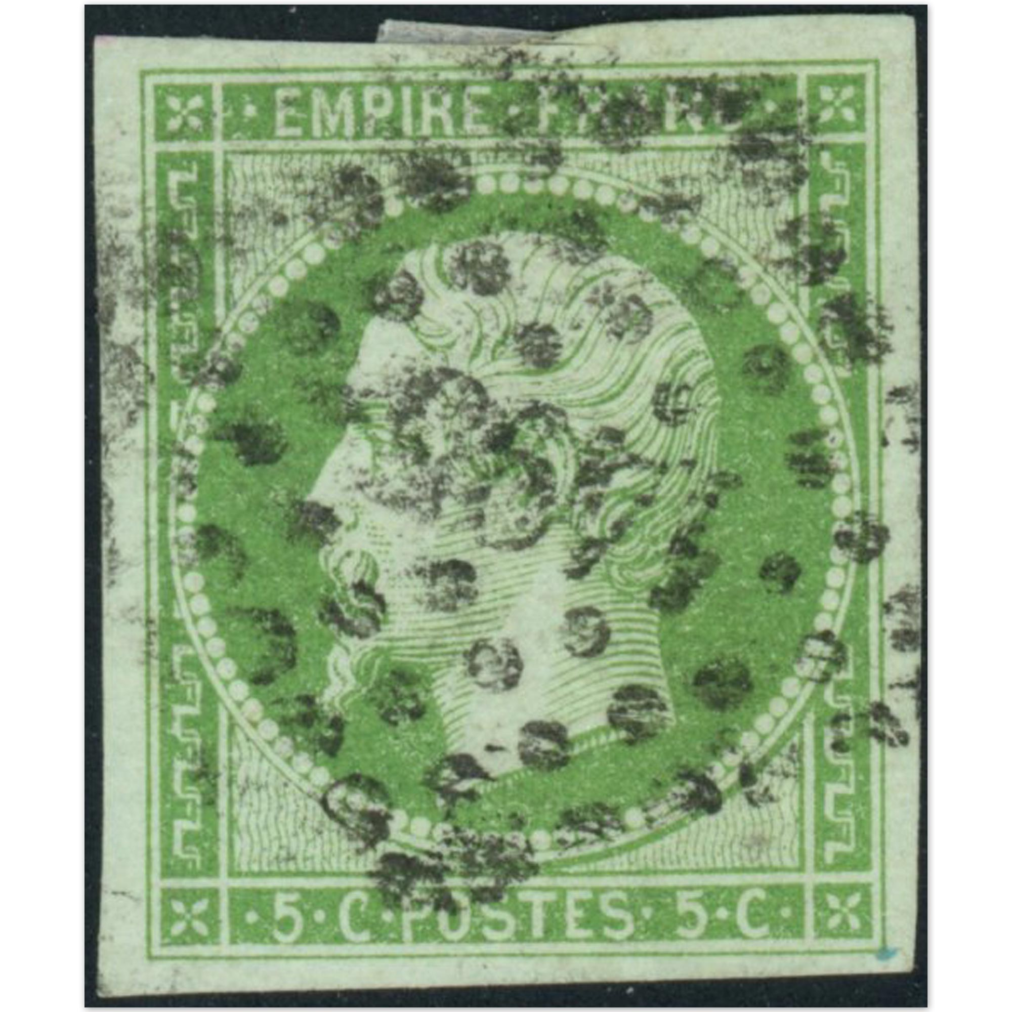NAPOLÉON N°12 TIMBRE CLASSIQUE DE FRANCE OBLITÉRÉ AVEC BELLES MARGES, COTE 100€