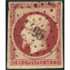 NAPOLÉON N°17A TIMBRE CLASSIQUE DE FRANCE OBLITÉRÉ AVEC BELLES MARGES, COTE 75€