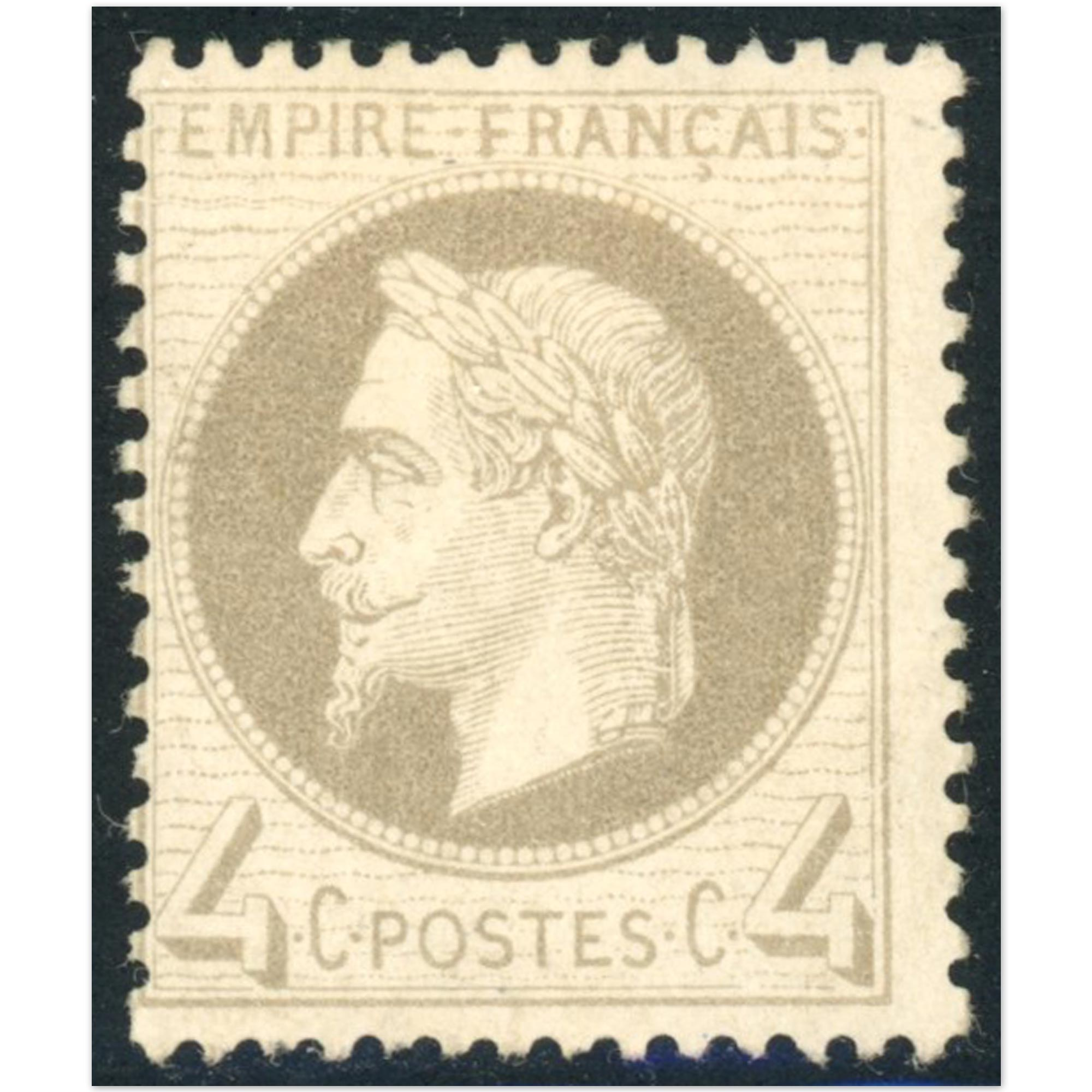 NAPOLÉON N°27B TIMBRE CLASSIQUE DE FRANCE NEUF*, COTE 350€, SIGNÉ BRUN
