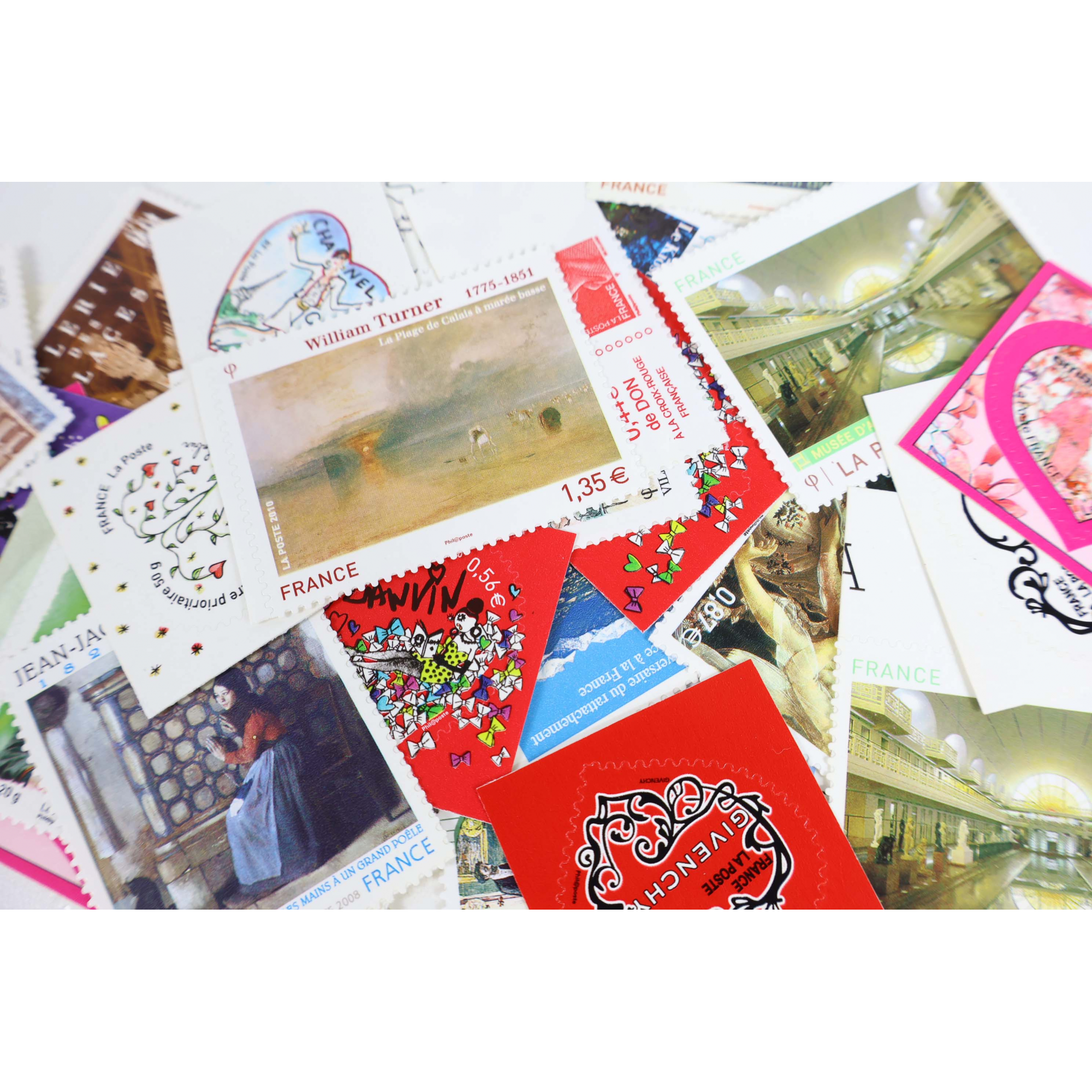 LOT DE TIMBRES AUTOADHÉSIFS MODERNES DE FRANCE NEUFS** FACIALE 150€