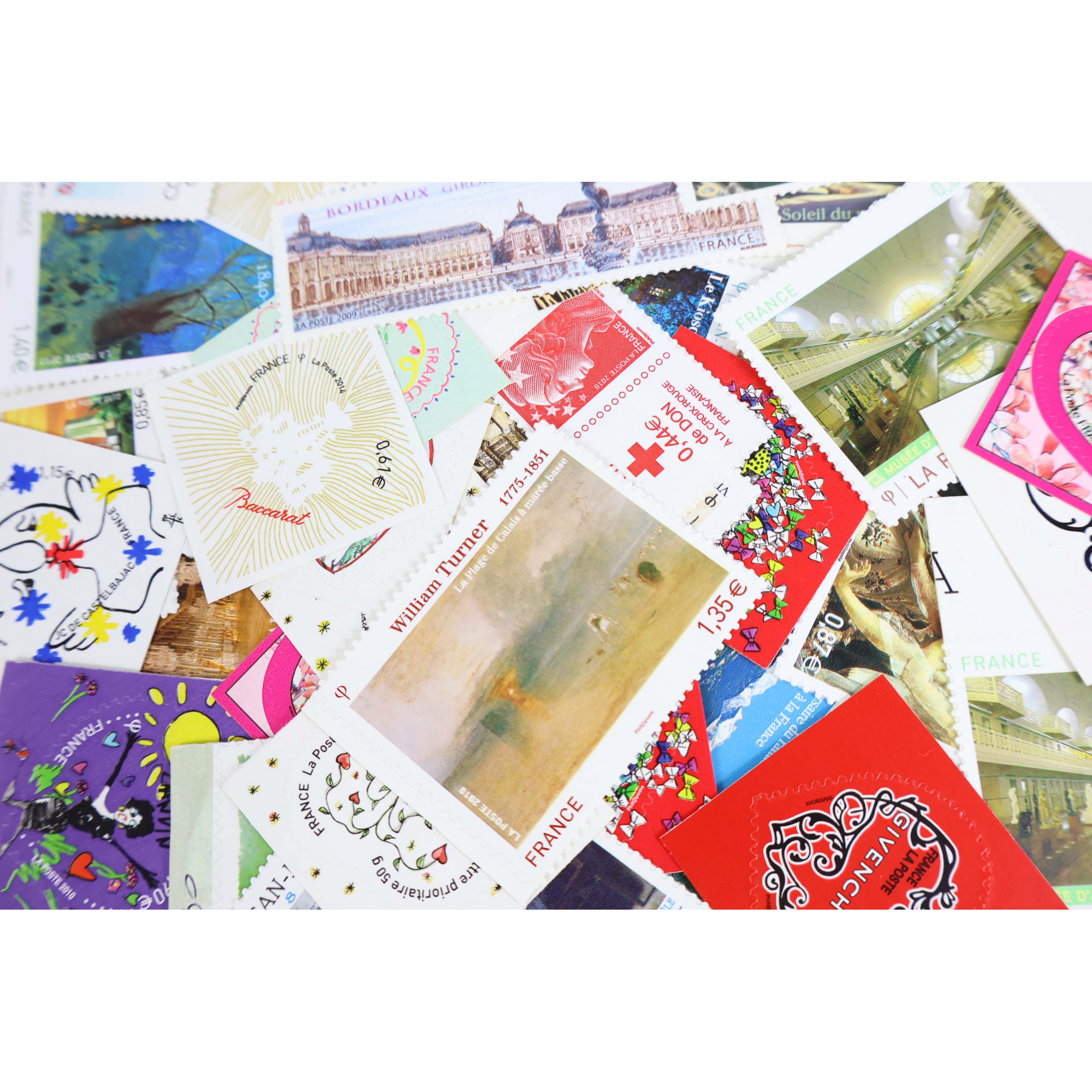 LOT DE TIMBRES AUTOADHÉSIFS MODERNES DE FRANCE NEUFS** FACIALE 150€