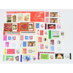LOT DE TIMBRES PERSONNALISÉS AUTOADHÉSIFS DE FRANCE, COTE ÉLEVÉE + 400€