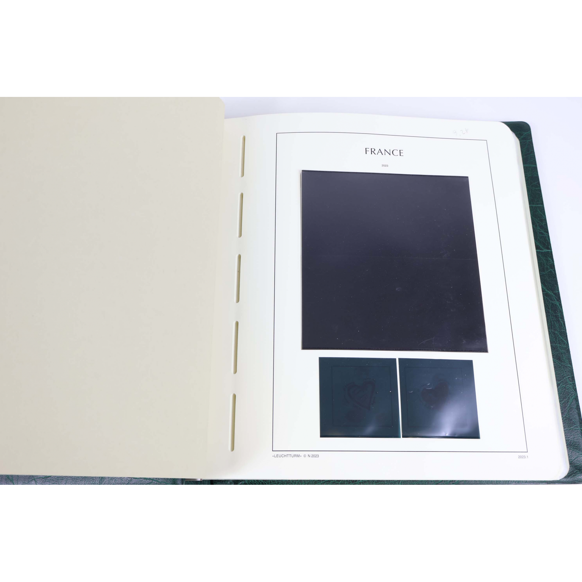 CLASSEUR LEUCHTTURM ANNEE 2023 MATERIEL HAUT DE GAMME POUR COLLECTION DE FRANCE