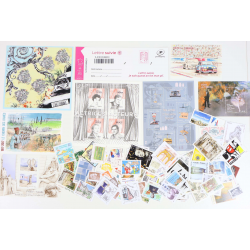 ANNÉES 2017-2018 LOT DE TIMBRES ET BLOCS MODERNES NEUFS** DE FRANCE FACIALE 154€