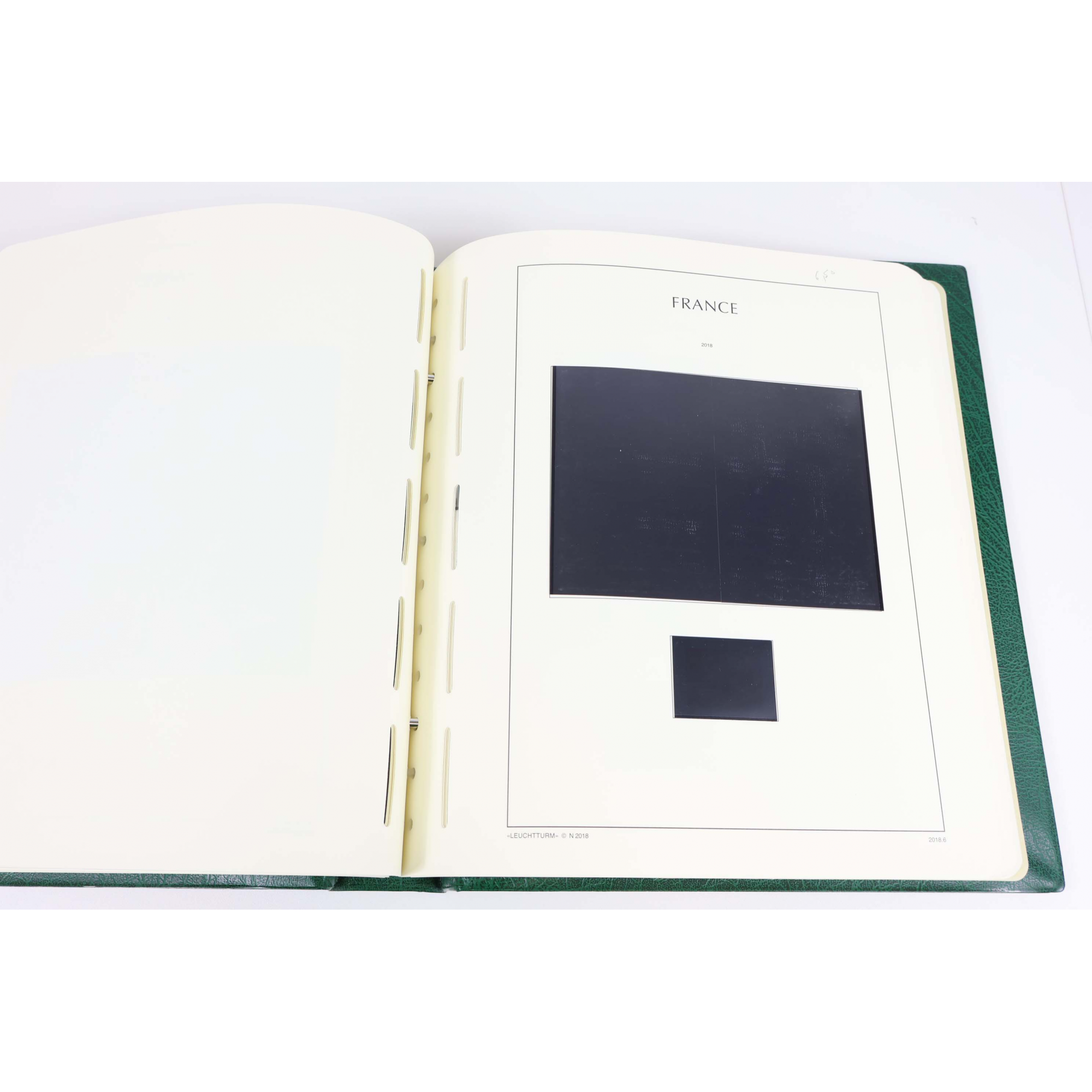 CLASSEUR LEUCHTTURM ANNÉES 2017/2018 MATÉRIEL HT DE GAMME POUR COLLECTION DE FR