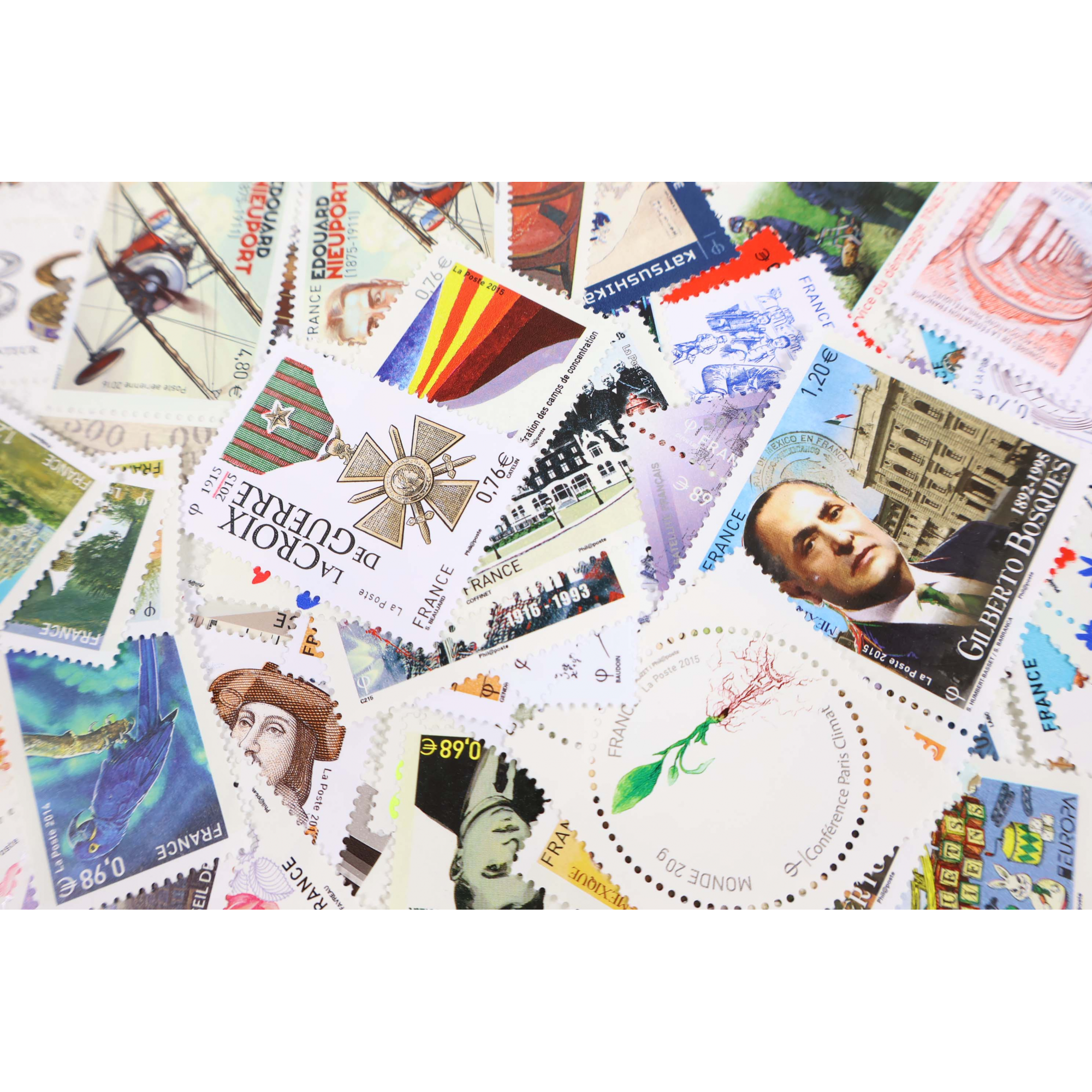 ANNÉES 2015-2016 LOT DE TIMBRES ET BLOCS MODERNES NEUFS** DE FRANCE FACIALE 166€