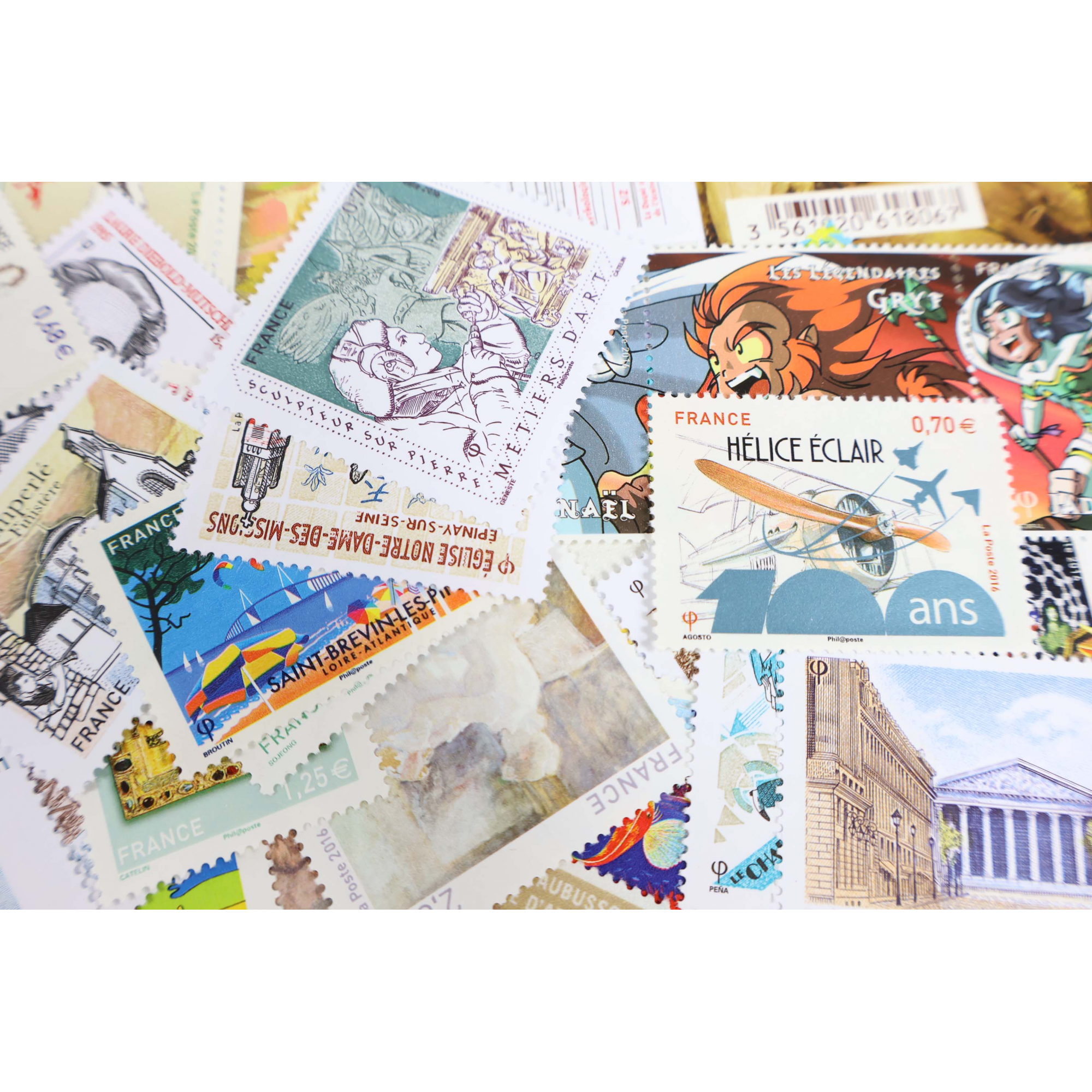 ANNÉES 2015-2016 LOT DE TIMBRES ET BLOCS MODERNES NEUFS** DE FRANCE FACIALE 166€