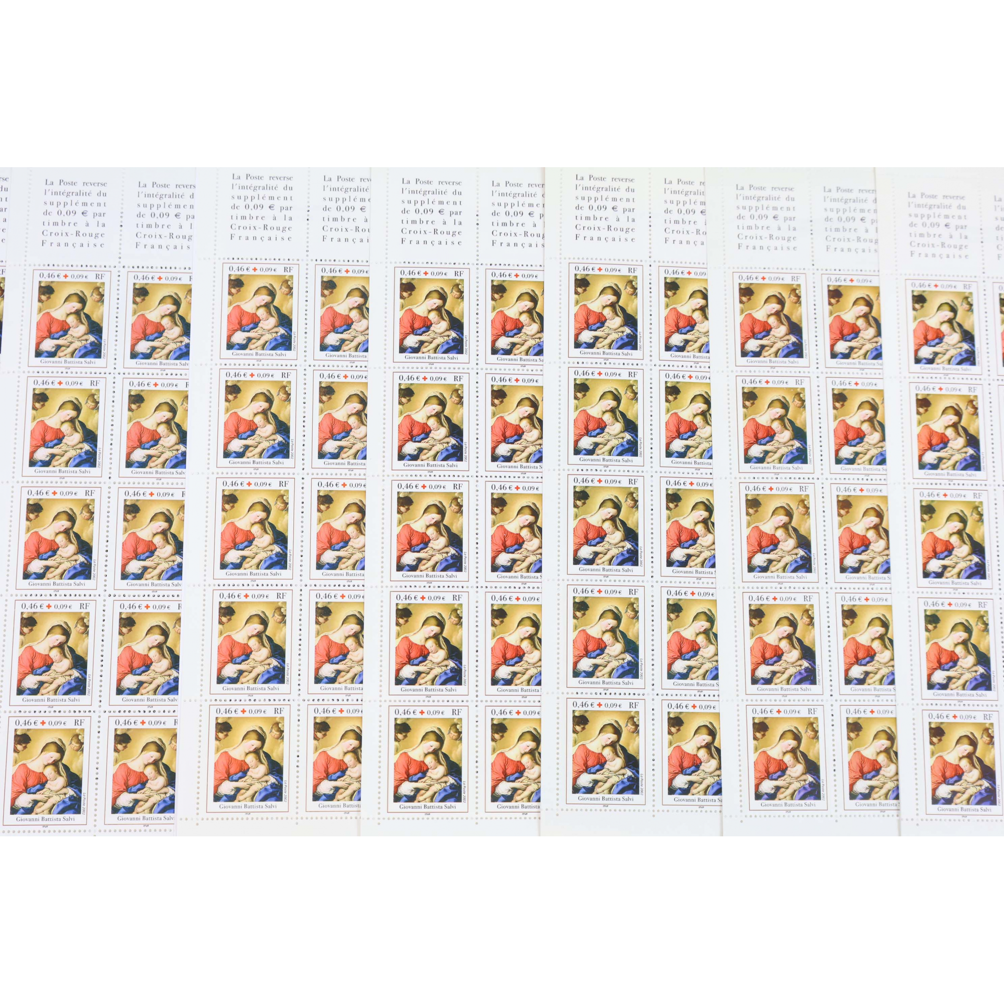 LOT 20 CARNETS CROIX ROUGE BC2051 G.BATTISTA TIMBRES NEUFS** 0.46€ X 10 VF 92€