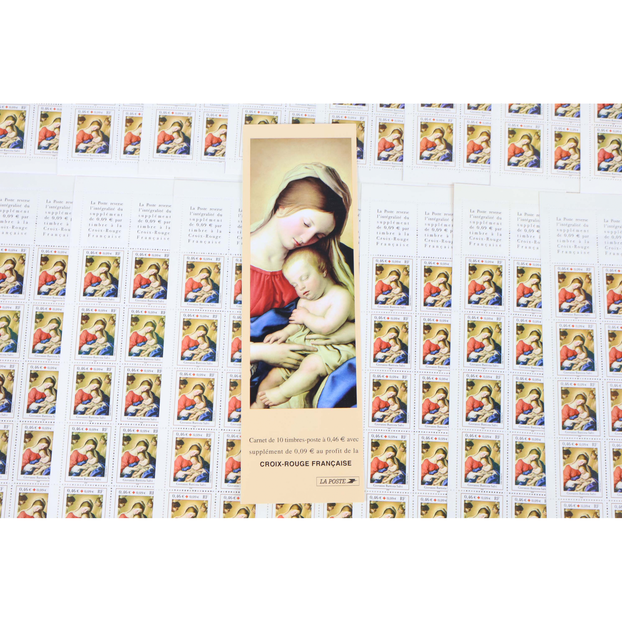 LOT 20 CARNETS CROIX ROUGE BC2051 G.BATTISTA TIMBRES NEUFS** 0.46€ X 10 VF 92€