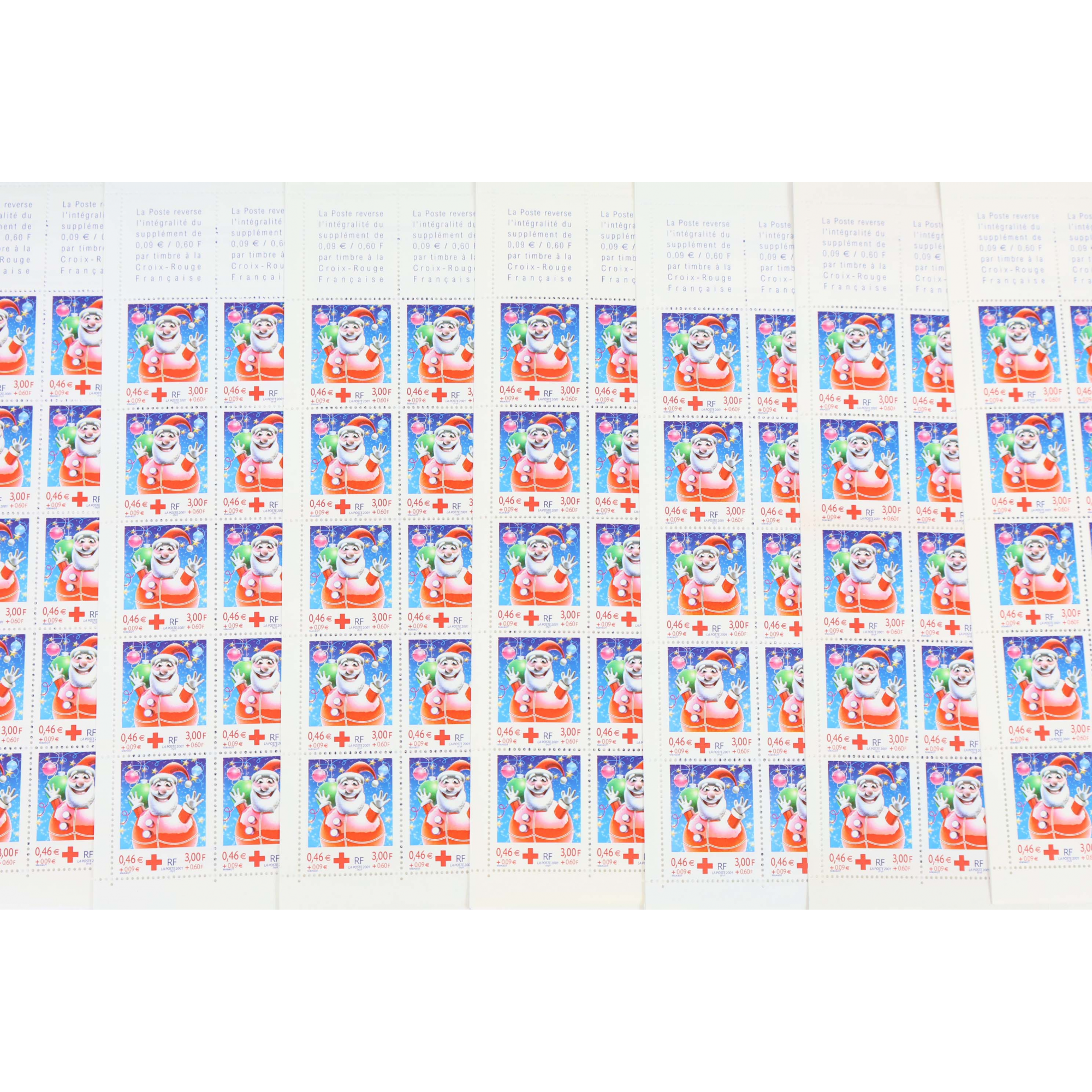 LOT 20 CARNETS CROIX ROUGE BC2050 PERE NOEL TIMBRES NEUFS** 0.46€ X 10 VF 92€
