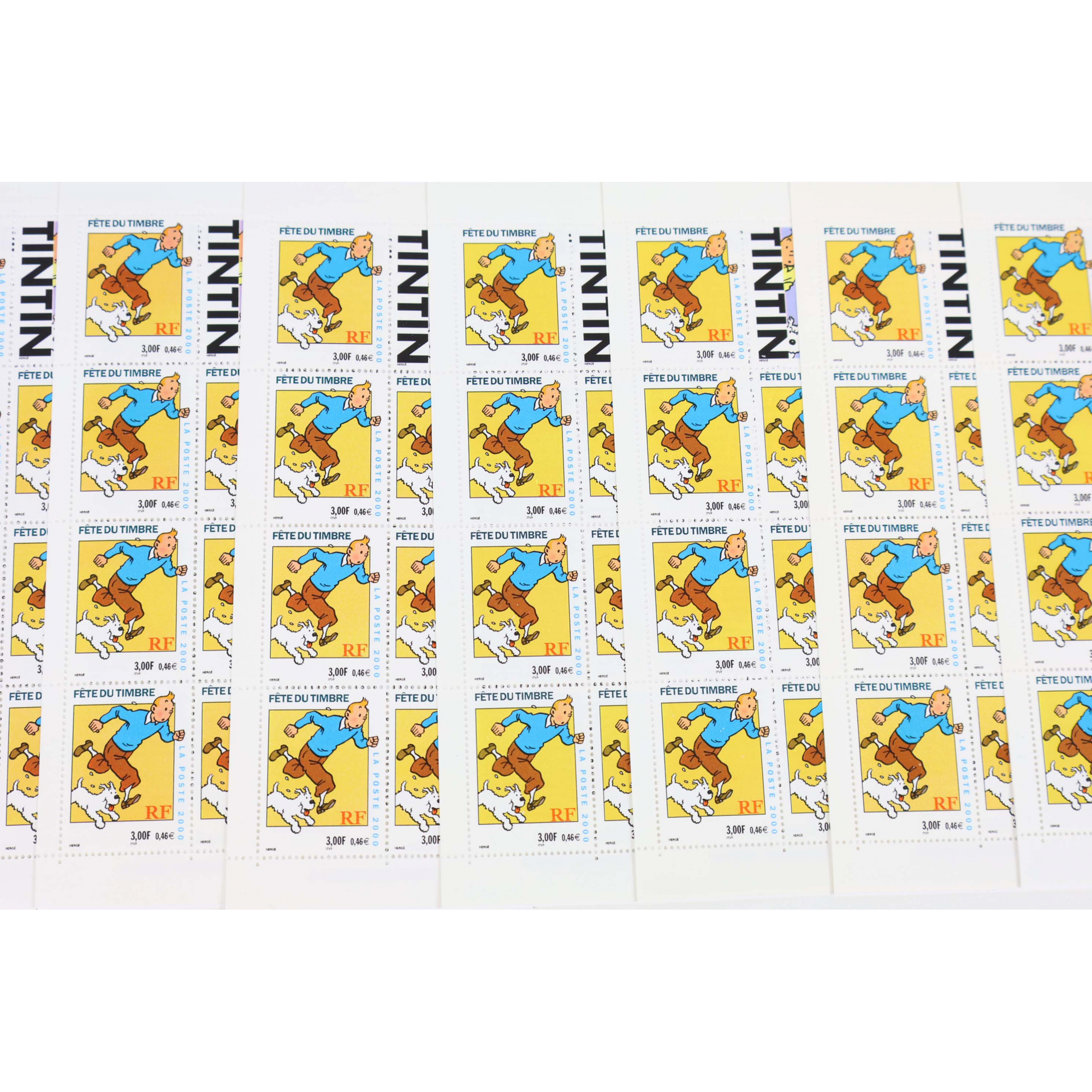 LOT 20 CARNETS FETE DU TIMBRE TINTIN BC3305 TIMBRES NEUFS** 0.46€ X 7 VF 64.40€