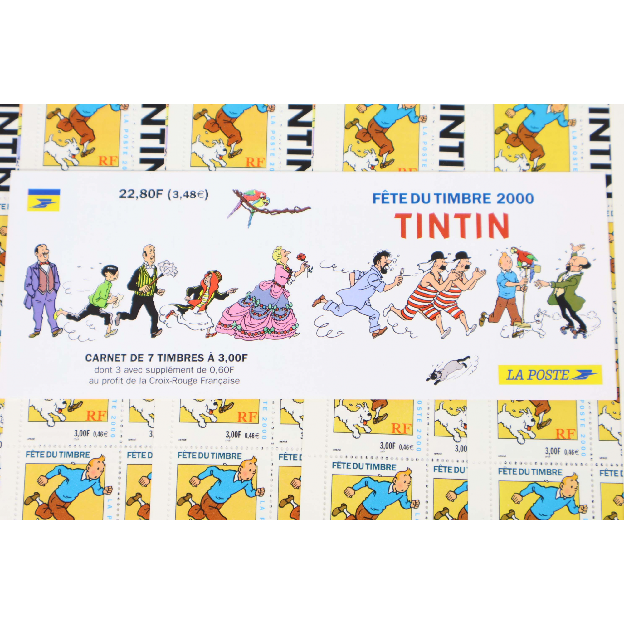 LOT 20 CARNETS FETE DU TIMBRE TINTIN BC3305 TIMBRES NEUFS** 0.46€ X 7 VF 64.40€