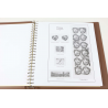 CLASSEUR MARINI POUR TIMBRES AUTOADHÉSIFS DE FRANCE DE 2008 À 2016 BEAU MATERIEL