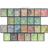 THÉMATIQUE TYPE SAGE TIMBRES FRANCE CLASSIQUES OBLITÉRÉS TYPES 1 ET 2