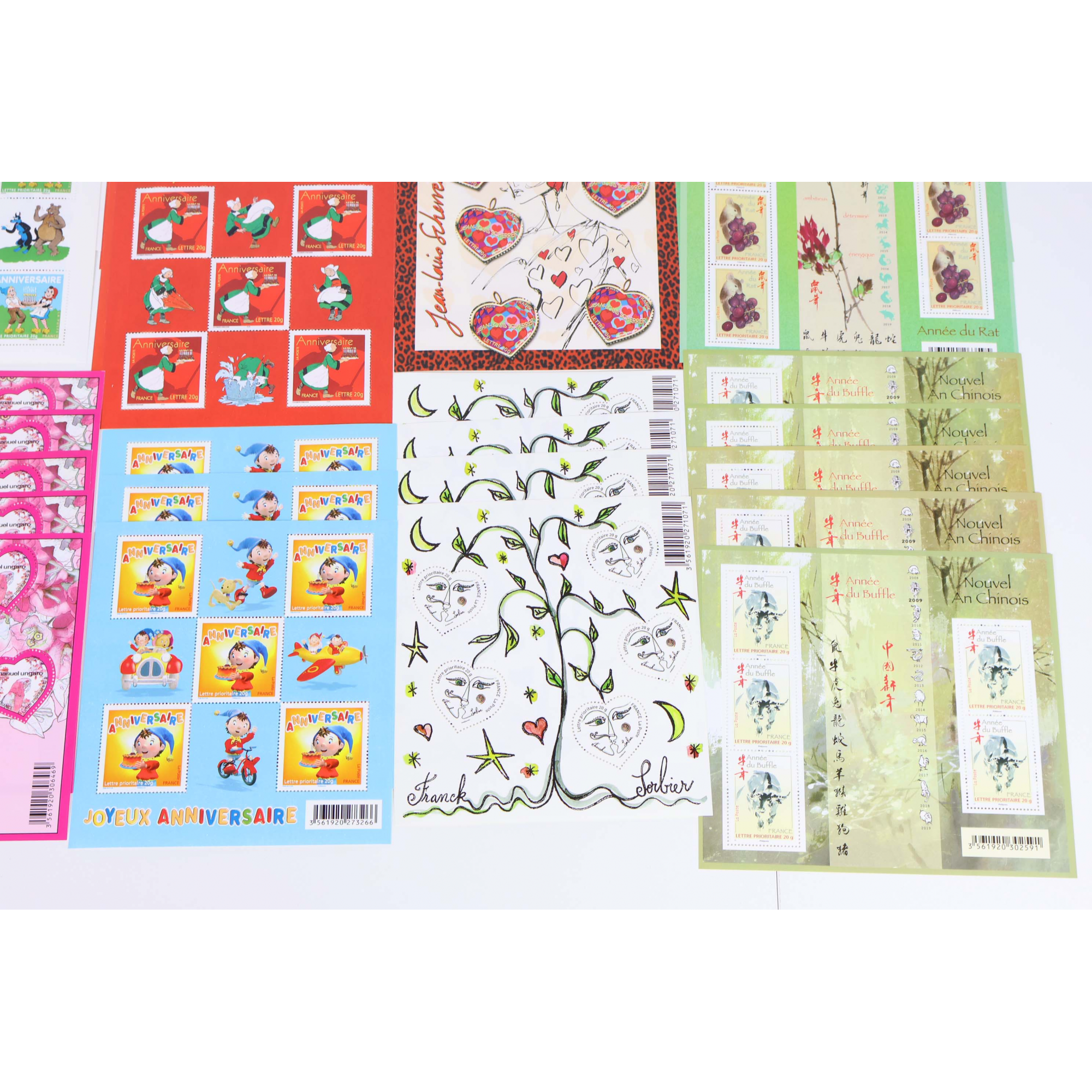 LOT 300 TIMBRES À VALIDITÉ PERMANENTE FRANCE POUR AFFRANCHIR LETTRES 20G