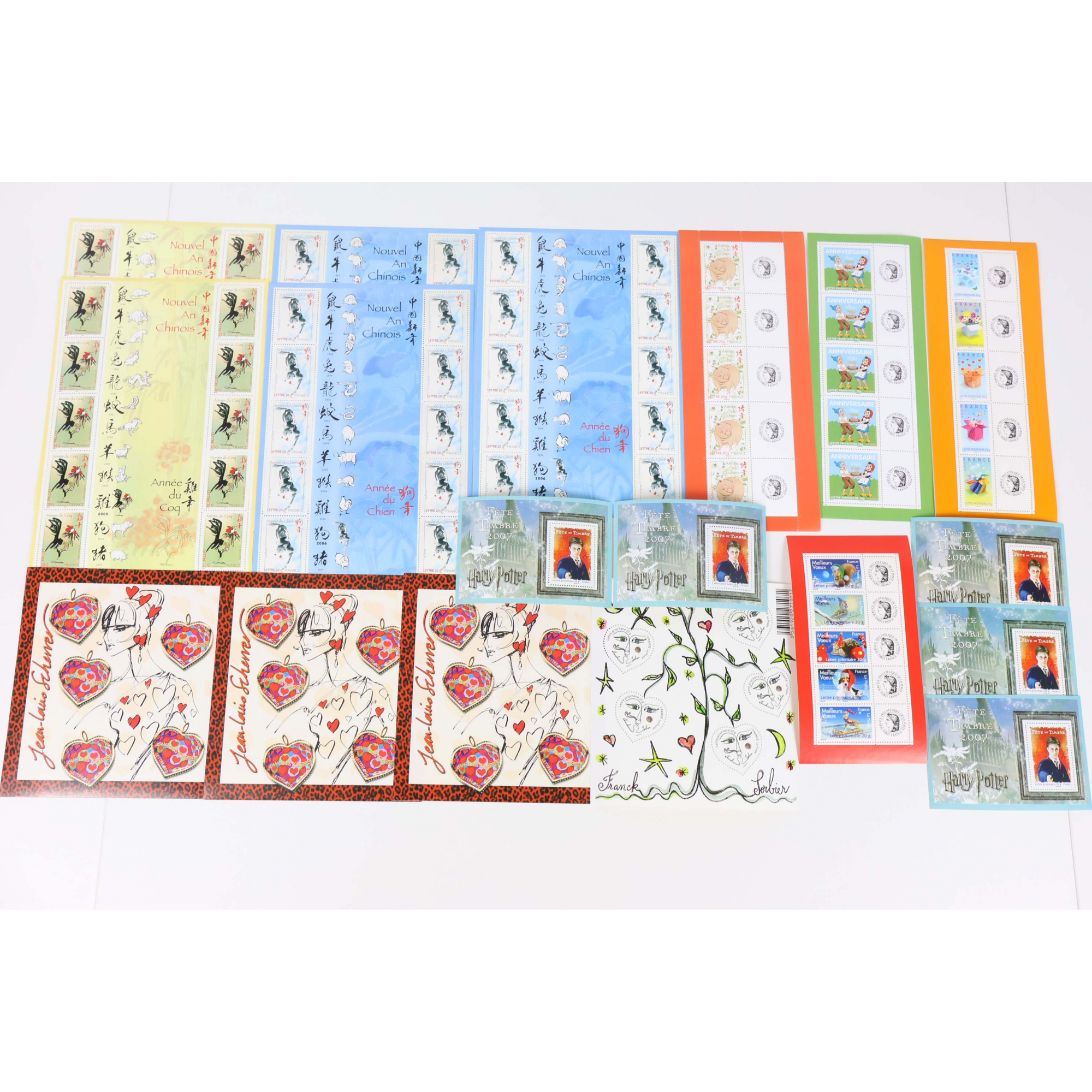 LOT 95 TIMBRES À VALIDITÉ PERMANENTE FRANCE POUR AFFRANCHIR LETTRES 20G