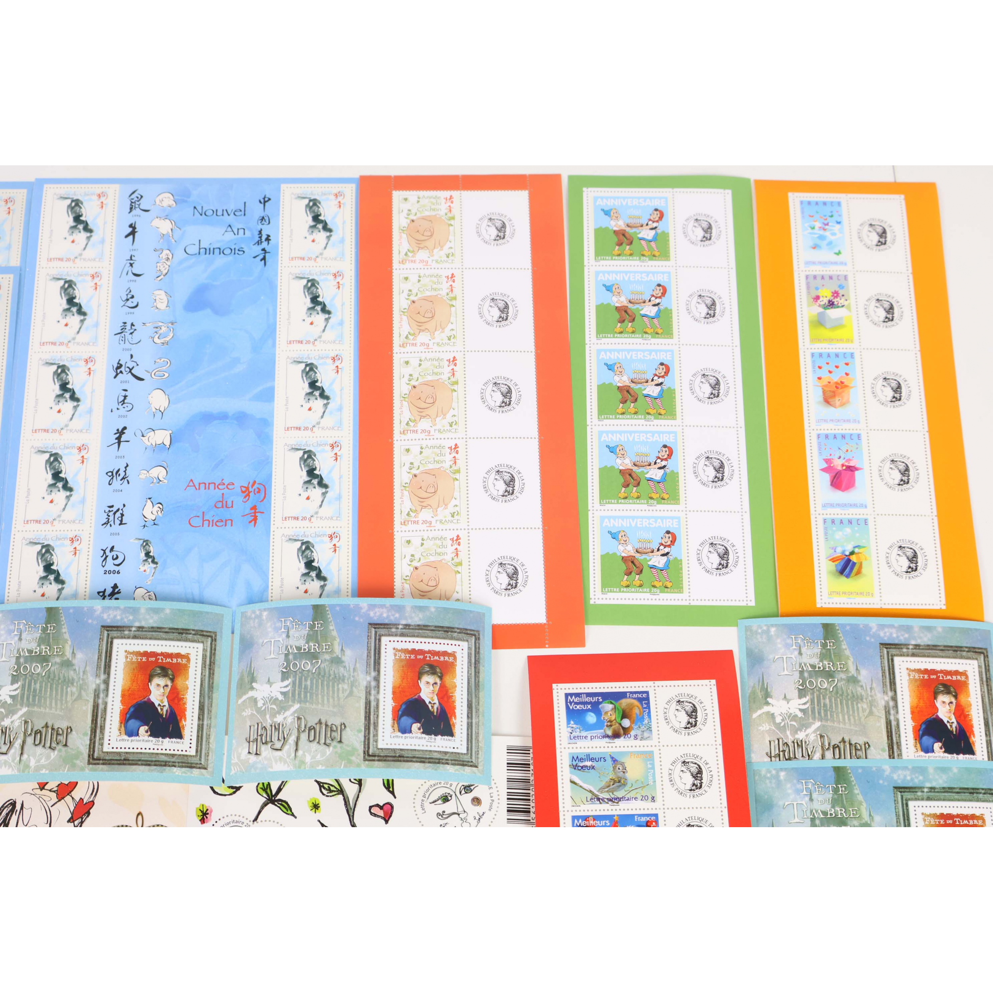 LOT 95 TIMBRES À VALIDITÉ PERMANENTE FRANCE POUR AFFRANCHIR LETTRES 20G