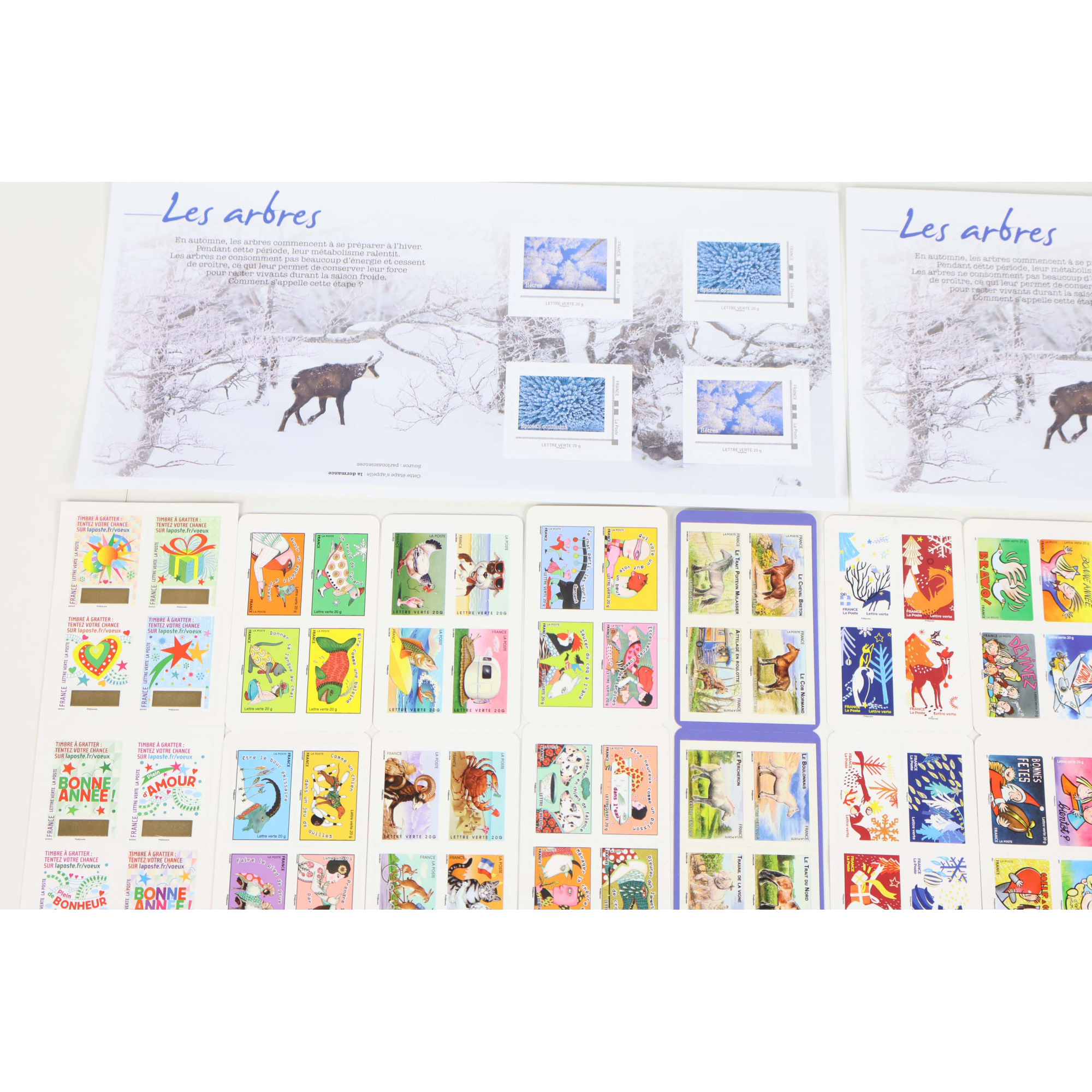 LOT DE 178 TIMBRES AUTOADHÉSIFS LETTRES VERTES 20G VP FRANCE POUR AFFRANCHIR