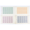 4 FEUILLES DE 25 TIMBRES NEUFS** SÉRIE COMPLÈTE "SAISONS" N°859/862 ANNÉE 1949