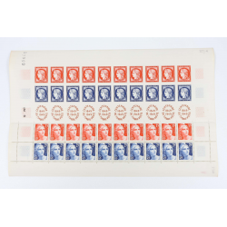 FEUILLE COMPLÈTE DE FRANCE DE 40 TIMBRES NEUFS** N°F830 "CENTENAIRE DU TIMBRE"