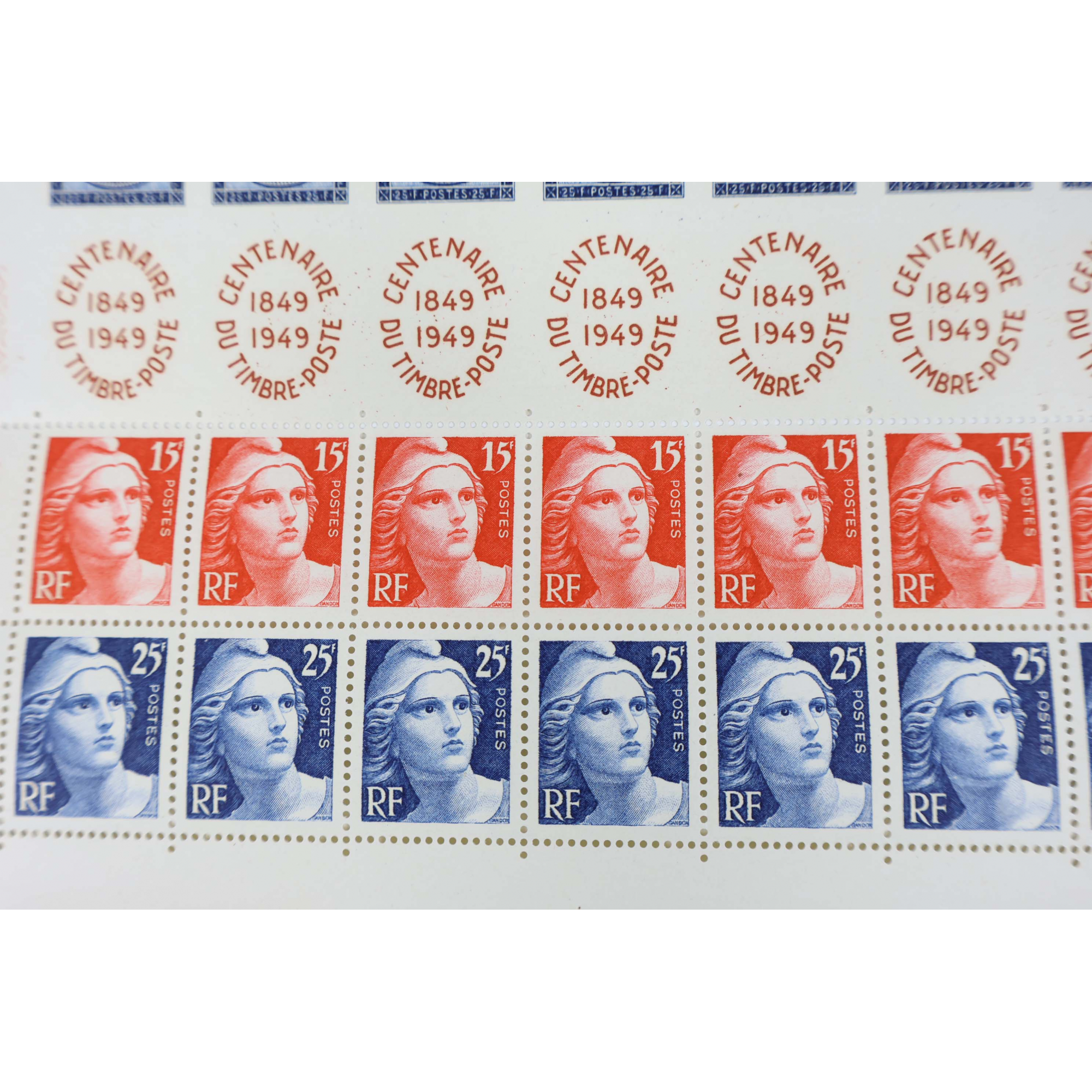 FEUILLE COMPLÈTE DE FRANCE DE 40 TIMBRES NEUFS** N°F830 "CENTENAIRE DU TIMBRE"