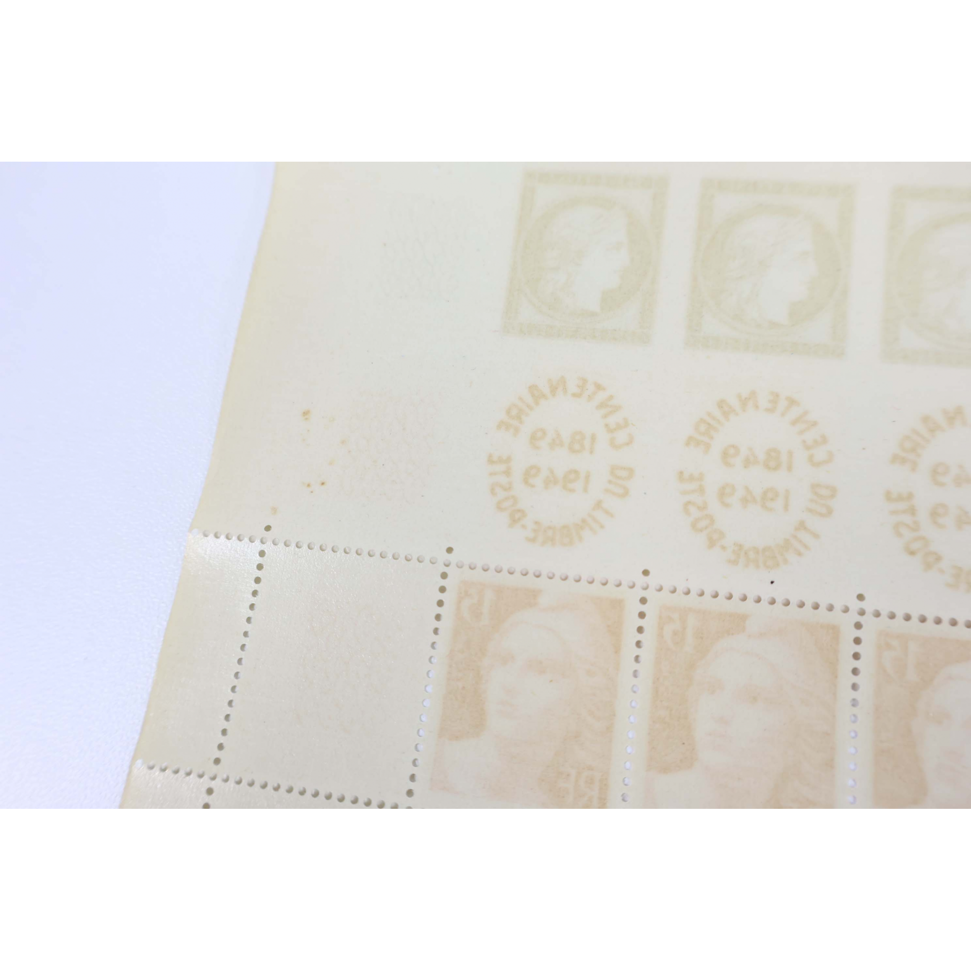 FEUILLE COMPLÈTE DE FRANCE DE 40 TIMBRES NEUFS** N°F830 "CENTENAIRE DU TIMBRE"