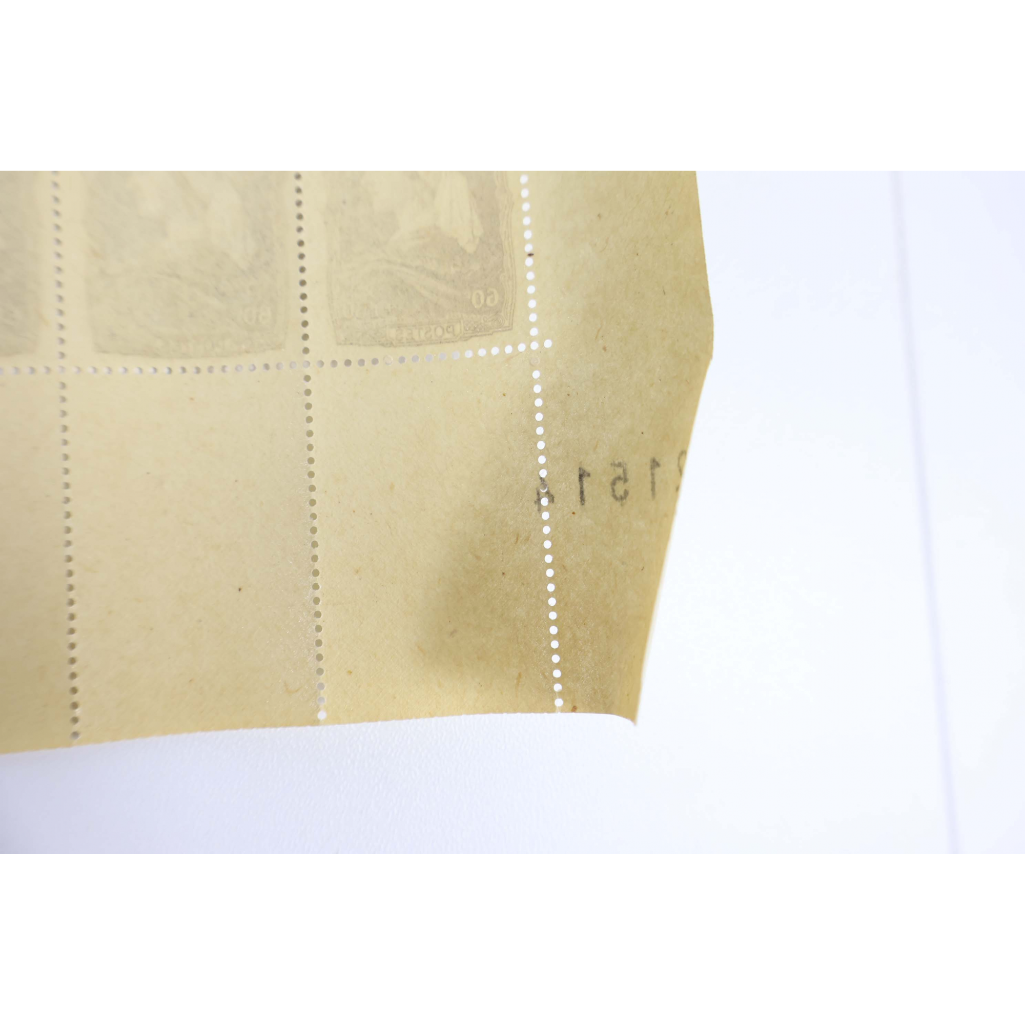 6 FEUILLES DE 25 TIMBRES NEUFS** SÉRIE COMPLÈTE "COIFFES" N°593/598 ANNÉE 1943