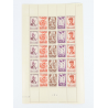FEUILLE COMPLÈTE DE FRANCE DE 25 TIMBRES NEUFS** N°F580A "PÉTAIN" ANNÉE 1943