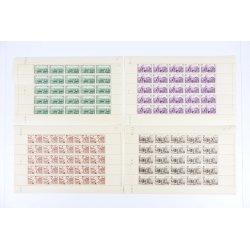 4 FEUILLES DE 25 TIMBRES NEUFS** SÉRIE COMPLÈTE "SECOURS NATIONAL" N°466/469