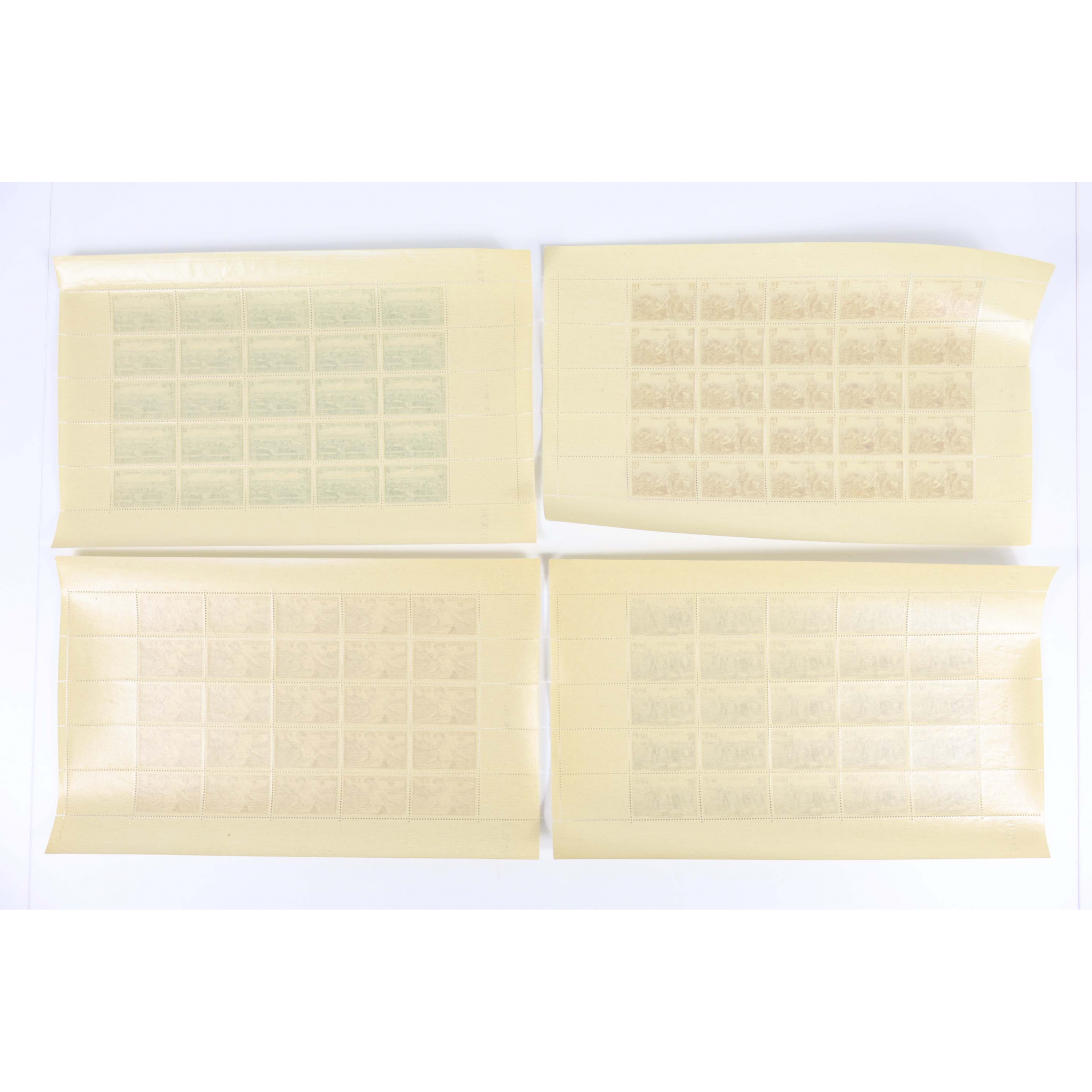 4 FEUILLES DE 25 TIMBRES NEUFS** SÉRIE COMPLÈTE "SECOURS NATIONAL" N°466/469