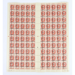 FEUILLE COMPLÈTE DE FRANCE DE 100 TIMBRES NEUFS** LIBÉRATION LILLE N°1 RARE