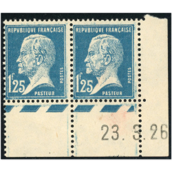 FRANCE PAIRE N°180 TYPE PASTEUR ANNÉE 1923-26 TIMBRES NEUFS COTE 120€