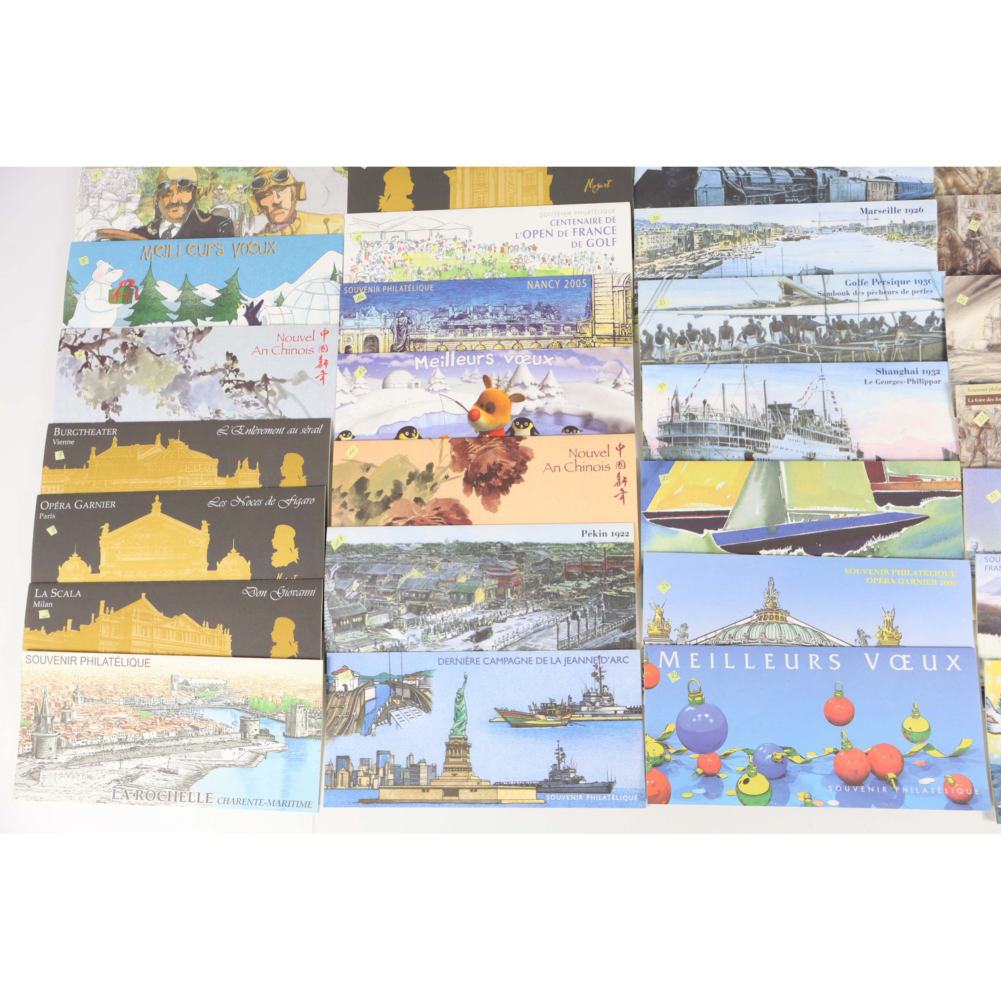 COLLECTION COMPLÈTE DE 45 BLOCS SOUVENIRS NEUFS N°2 AU N°46 TIMBRES NEUFS**