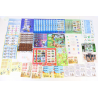 LOT BLOCS FEUILLET TIMBRES EN EUROS AVEC DÉFAUTS POUR AFFRANCHIR, FACIALE 205€